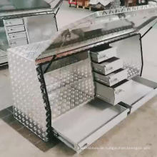 Benutzerdefinierte große Aluminium-Checker-Platte für Werkzeugkoffer für Pickup-Trucks